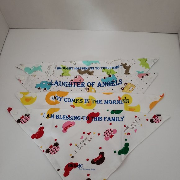 Other - 4pc Baby Bibs  & clips New